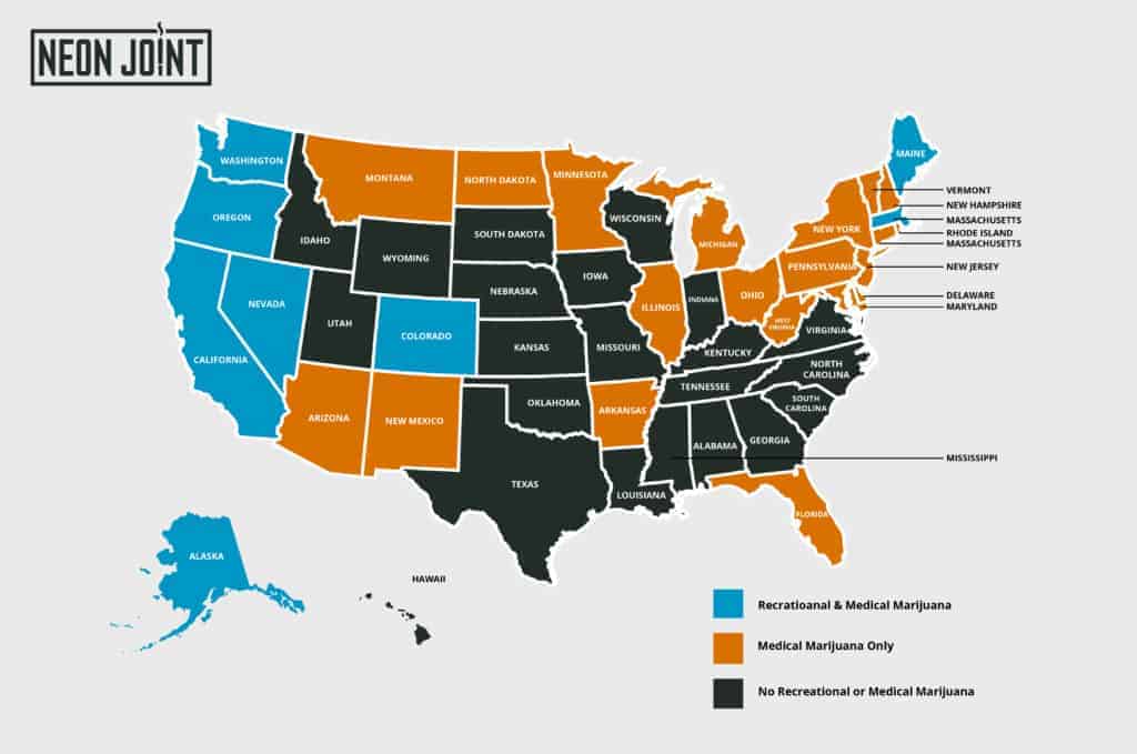States that legalized marijuana